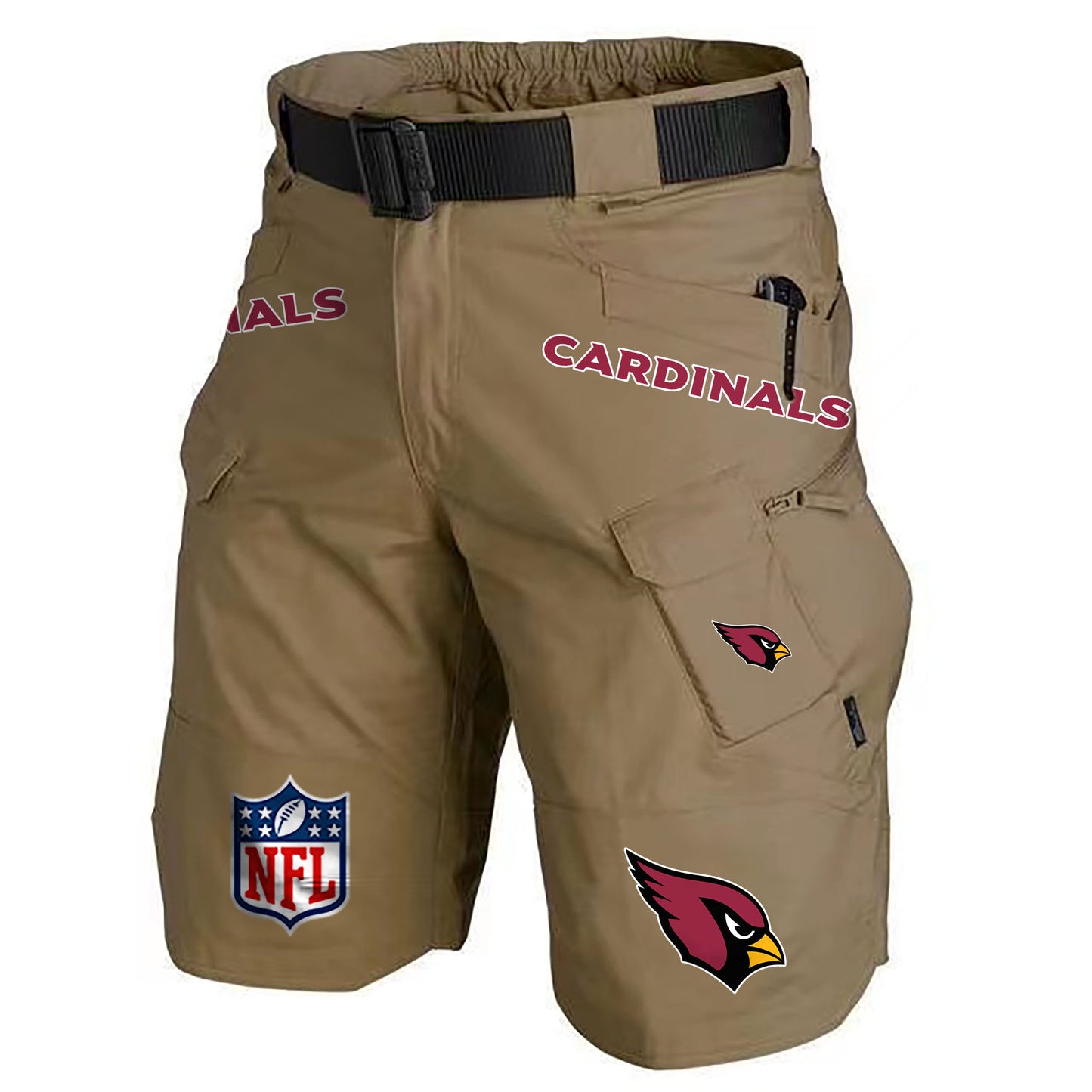 Arizona Cardinals Limited Edition Front Pockets Men Shorts (Belt Not Included) AZBTFPMS000203