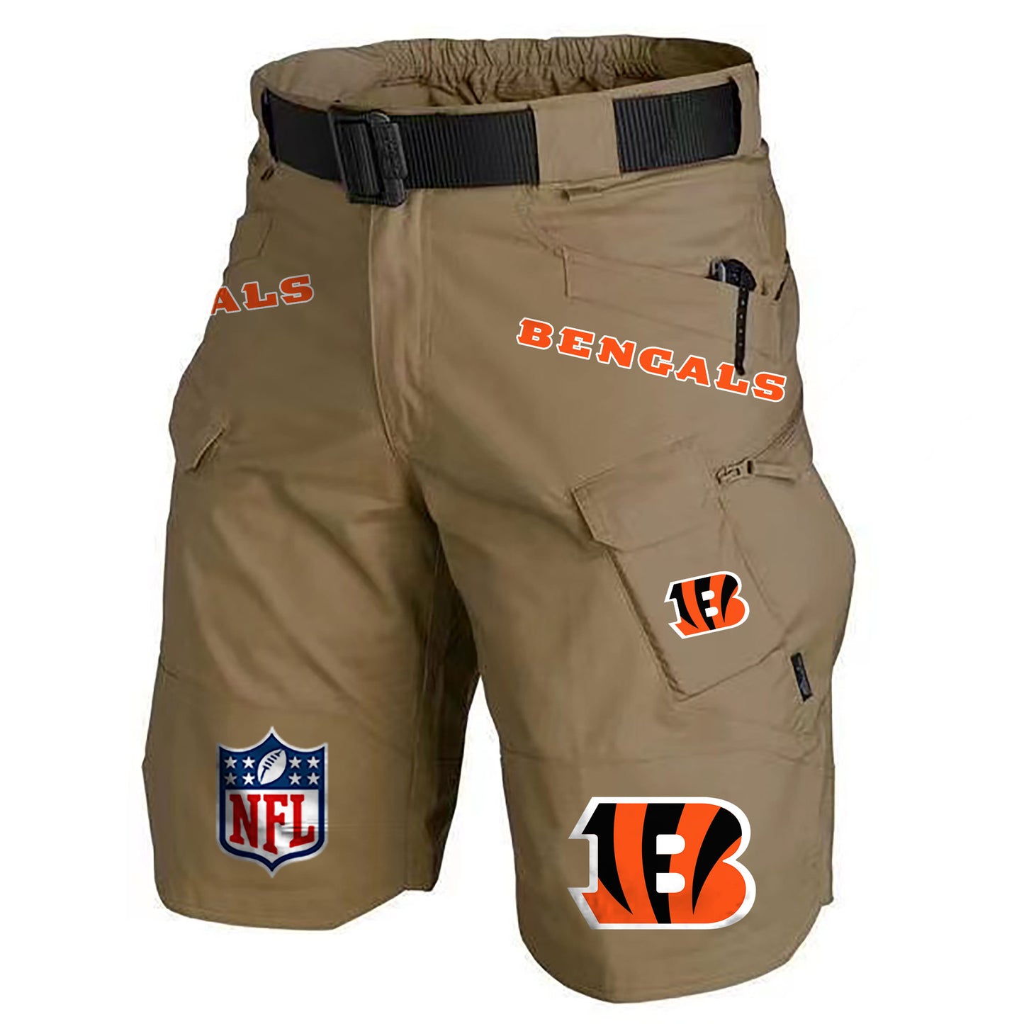 Cincinnati Bengals Limited Edition Front Pockets Men Shorts (Belt Not Included) AZBTFPMS000209