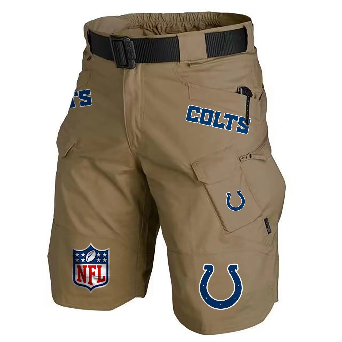 Indianapolis Colts Limited Edition Front Pockets Men Shorts (Belt Not Included) AZBTFPMS000196