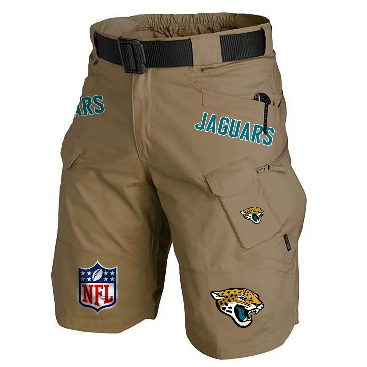 Jacksonville Jaguars Limited Edition Front Pockets Men Shorts (Belt Not Included) AZBTFPMS000197