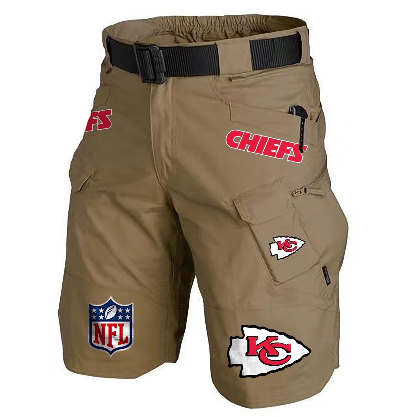 Kansas City Chiefs Limited Edition Front Pockets Men Shorts (Belt Not Included) AZBTFPMS000198