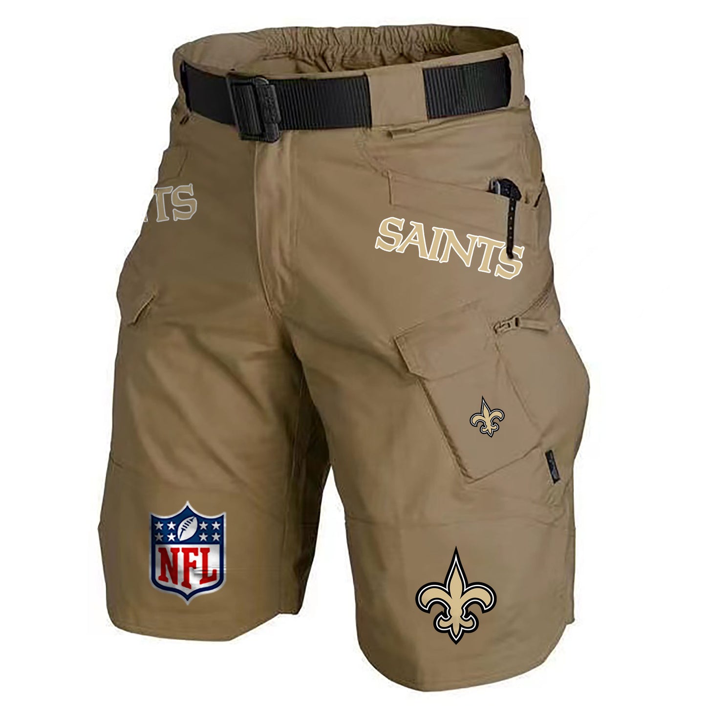 New Orleans Saints Limited Edition Front Pockets Men Shorts (Belt Not Included) AZBTFPMS000202