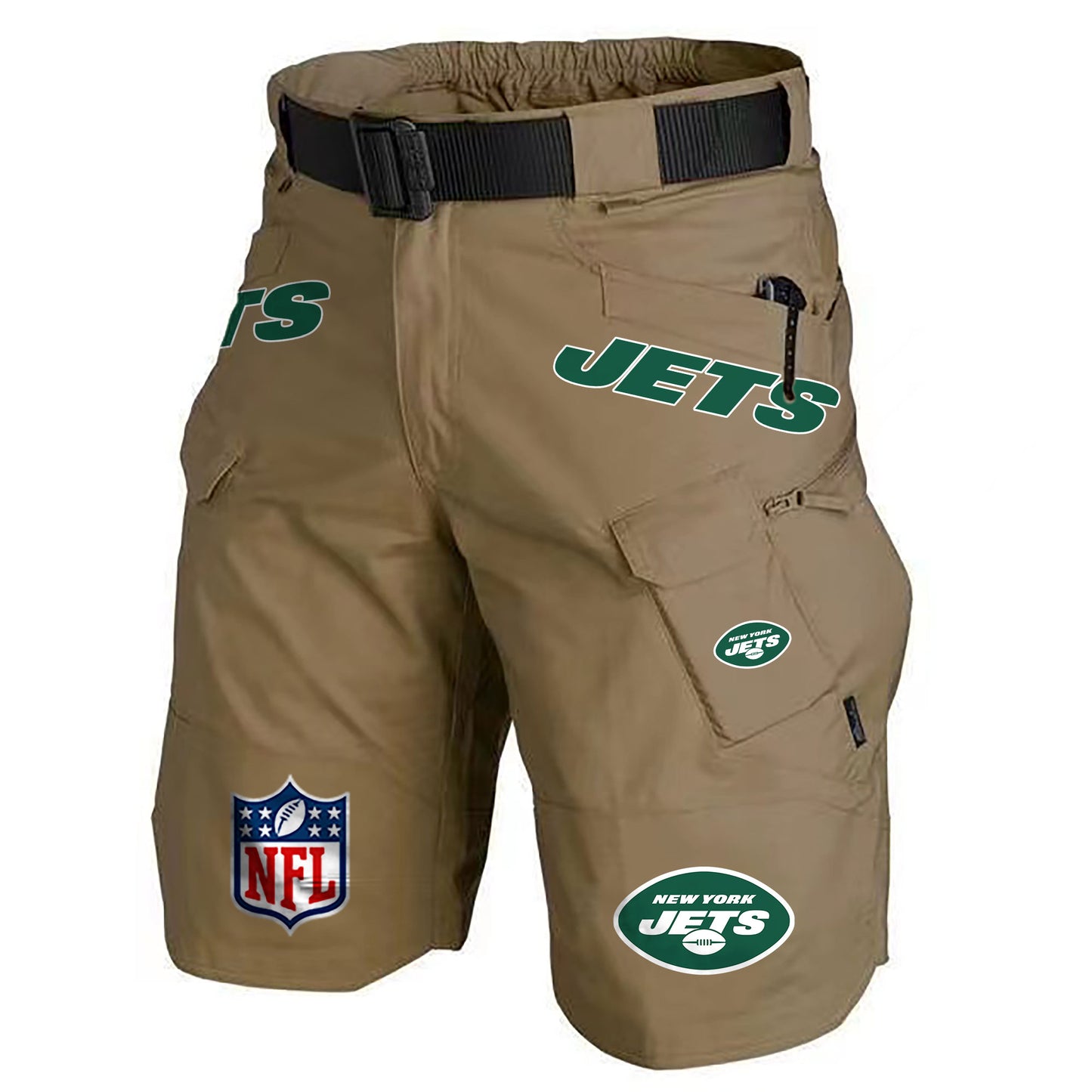 New York Jets Limited Edition Front Pockets Men Shorts (Belt Not Included) AZBTFPMS000214