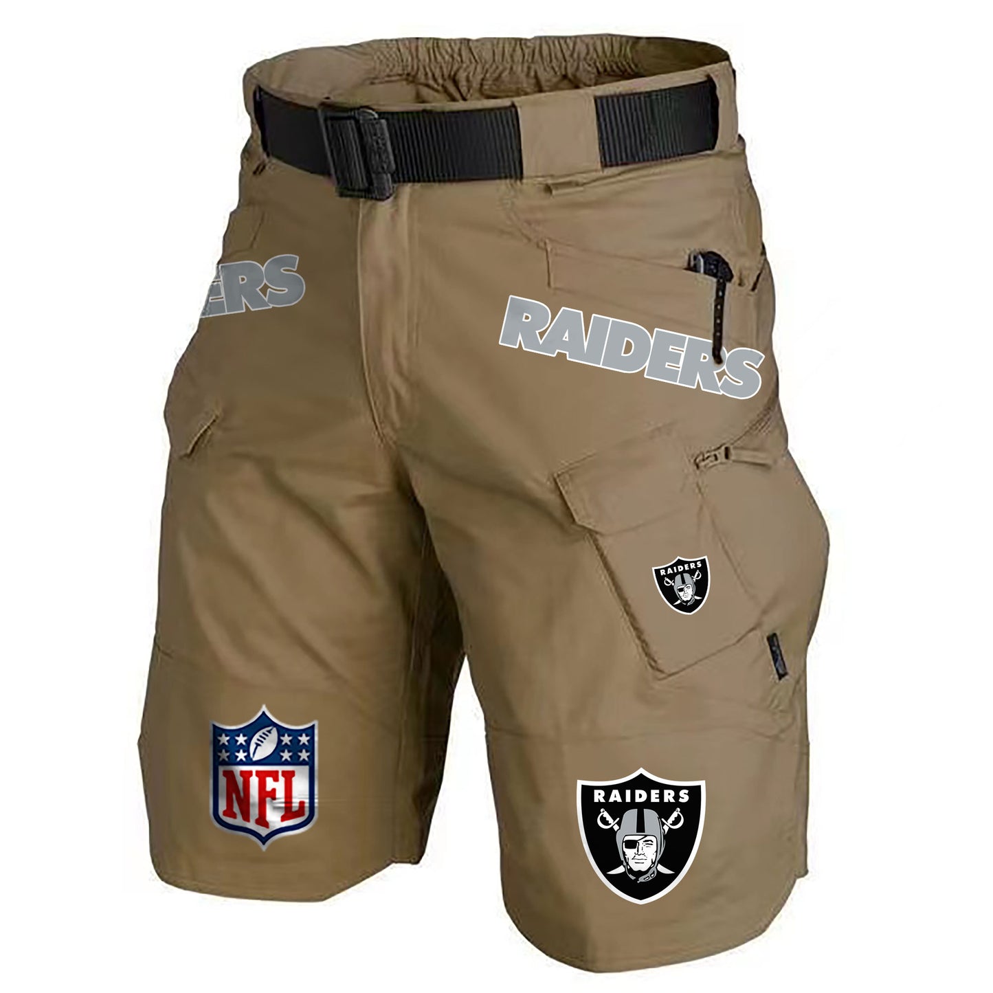 Las Vegas Raiders Limited Edition Front Pockets Men Shorts (Belt Not Included) AZBTFPMS000215