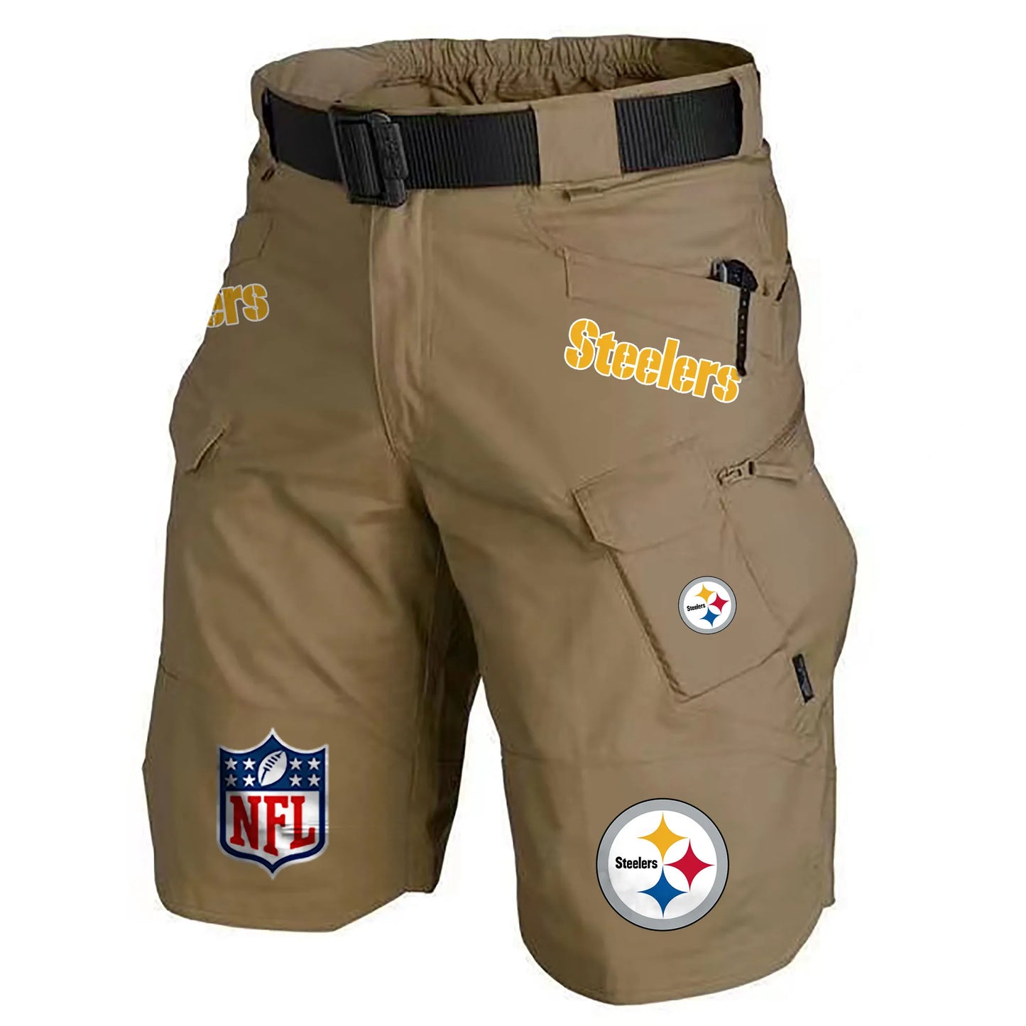 Pittsburgh Steelers Limited Edition Front Pockets Men Shorts (Belt Not Included) AZBTFPMS000217