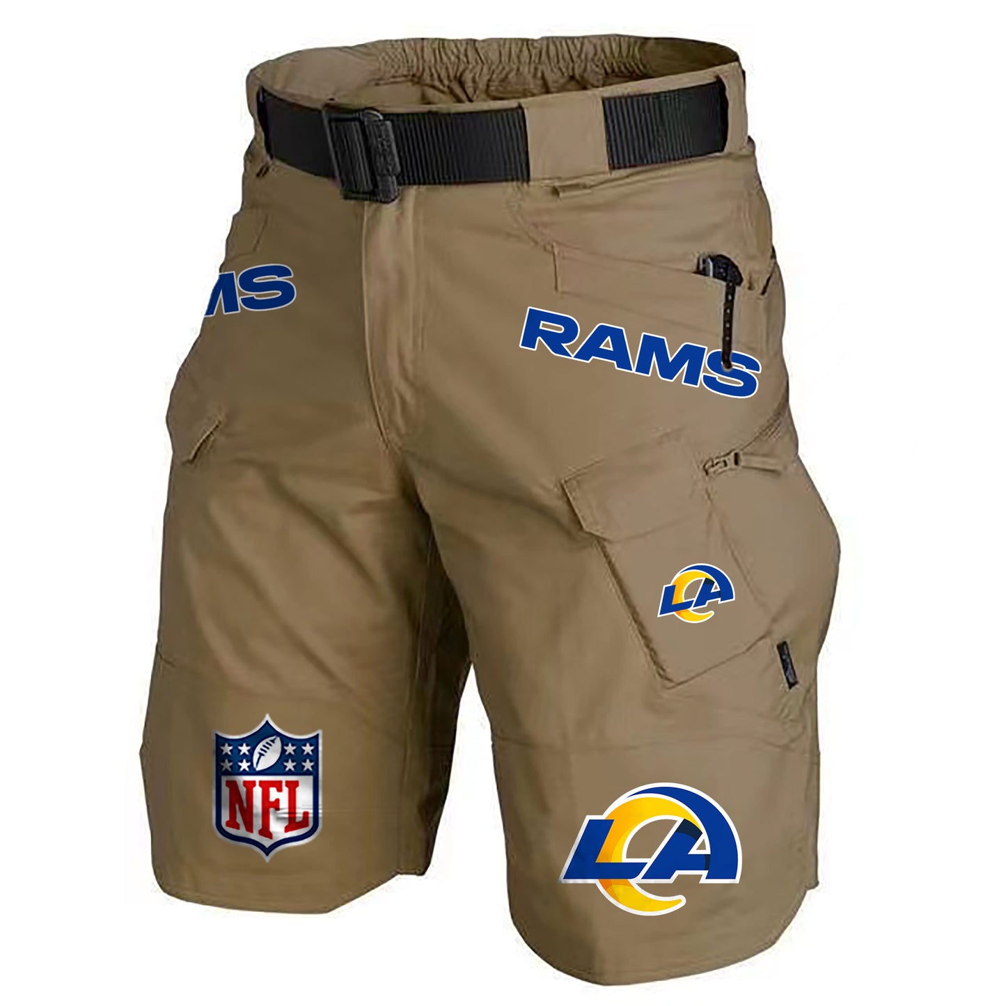 Los Angeles Rams Limited Edition Front Pockets Men Shorts (Belt Not Included) AZBTFPMS000218