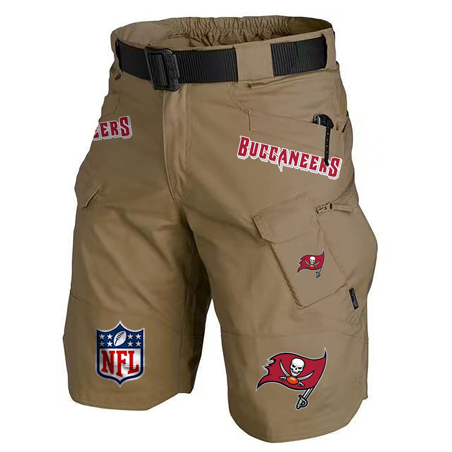 Tampa Bay Buccaneers Limited Edition Front Pockets Men Shorts (Belt Not Included) AZBTFPMS000190