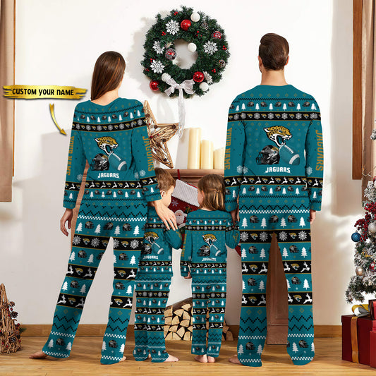 Jacksonville Jaguars Personalized Pajamas Set Christmas Gift For Family AZCPYZAM015