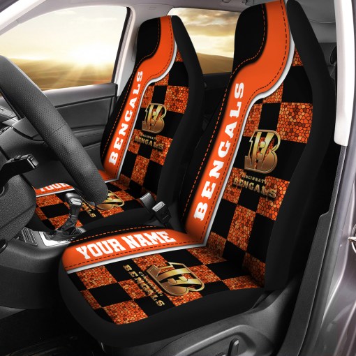 Cincinnati Bengals Personalized Car Seat Covers BGCSC640