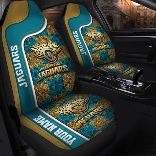 Jacksonville Jaguars Personalized Car Seat Covers BGCSC648