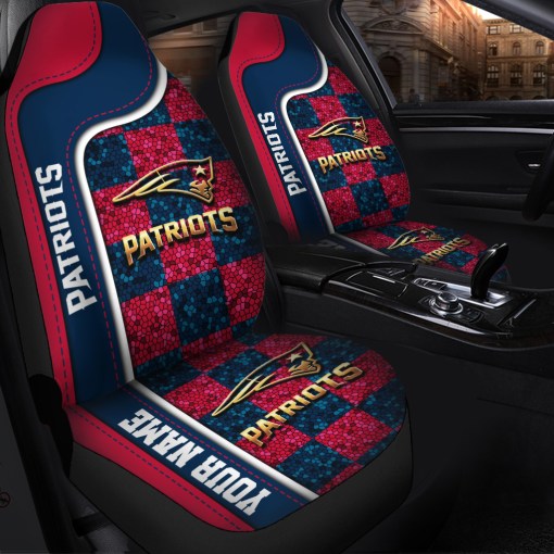 New England Patriots Personalized Car Seat Covers BGCSC655