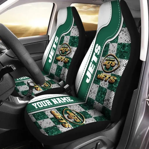 New York Jets Personalized Car Seat Covers BGCSC658