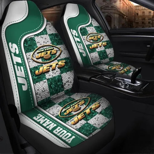 New York Jets Personalized Car Seat Covers BGCSC658