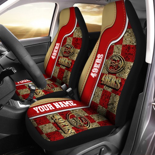 San Francisco 49ers Personalized Car Seat Covers BGCSC661
