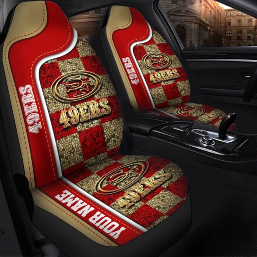 San Francisco 49ers Personalized Car Seat Covers BGCSC661