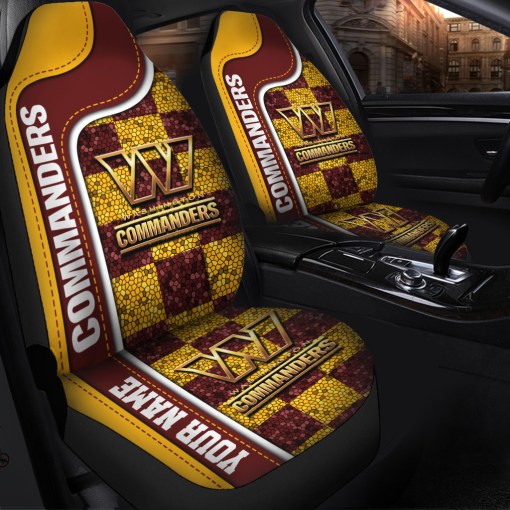 Washington Commanders Personalized Car Seat Covers BGCSC665