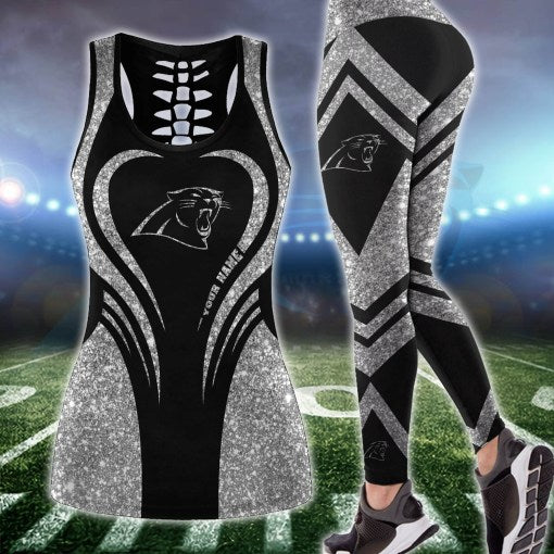 Carolina Panthers Combo Tank Top And Leggings AZCLG005-AZCTT005