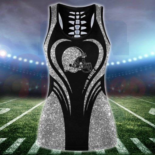Cleveland Browns Combo Tank Top And Leggings AZCLG008-AZCTT008