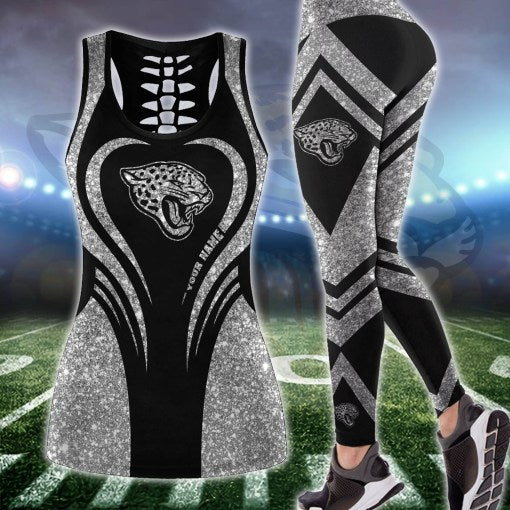 Jacksonville Jaguars Combo Tank Top And Leggings AZCLG015-AZCTT015