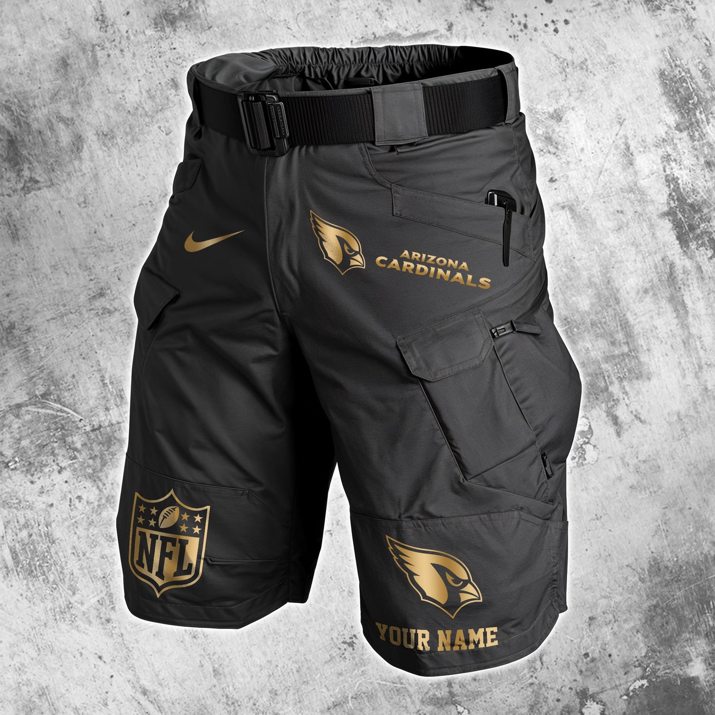 Arizona Cardinals Limited Edition Front Pockets Men Shorts (Belt Not Included) AZBTFPMS000032