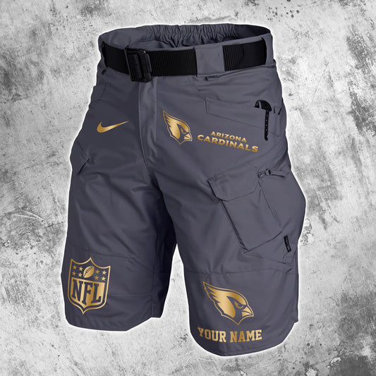 Arizona Cardinals Limited Edition Front Pockets Men Shorts (Belt Not Included) AZBTFPMS000032