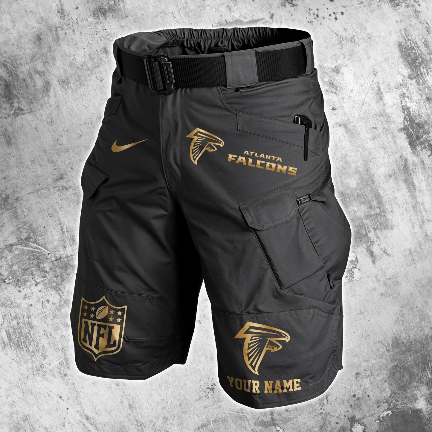 Atlanta Falcons Limited Edition Front Pockets Men Shorts (Belt Not Included) AZBTFPMS000033