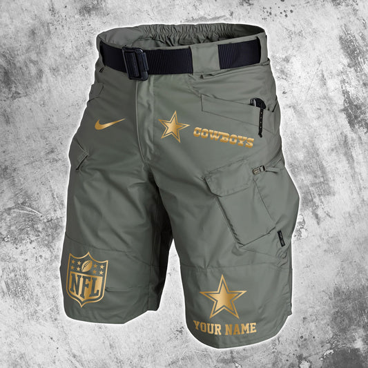 Dallas Cowboys Limited Edition Front Pockets Men Shorts (Belt Not Included) AZBTFPMS000005
