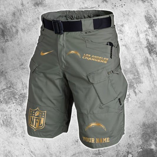 Los Angeles Chargers Limited Edition Front Pockets Men Shorts (Belt Not Included) AZBTFPMS000001