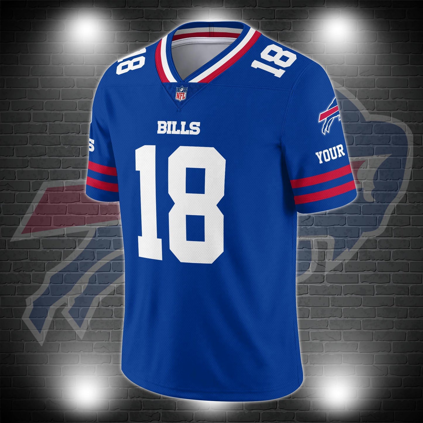 Buffalo Bills Personalized V-neck Football Jersey Sport Gifts For Fan AZCVFJ060