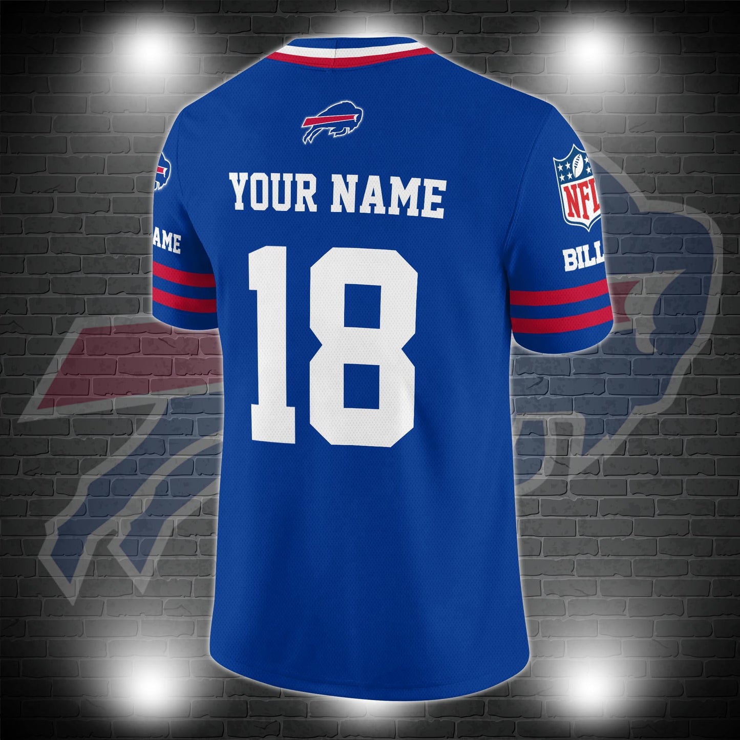 Buffalo Bills Personalized V-neck Football Jersey Sport Gifts For Fan AZCVFJ060
