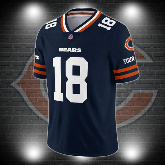 Chicago Bears Personalized V-neck Football Jersey Sport Gifts For Fan AZCVFJ058