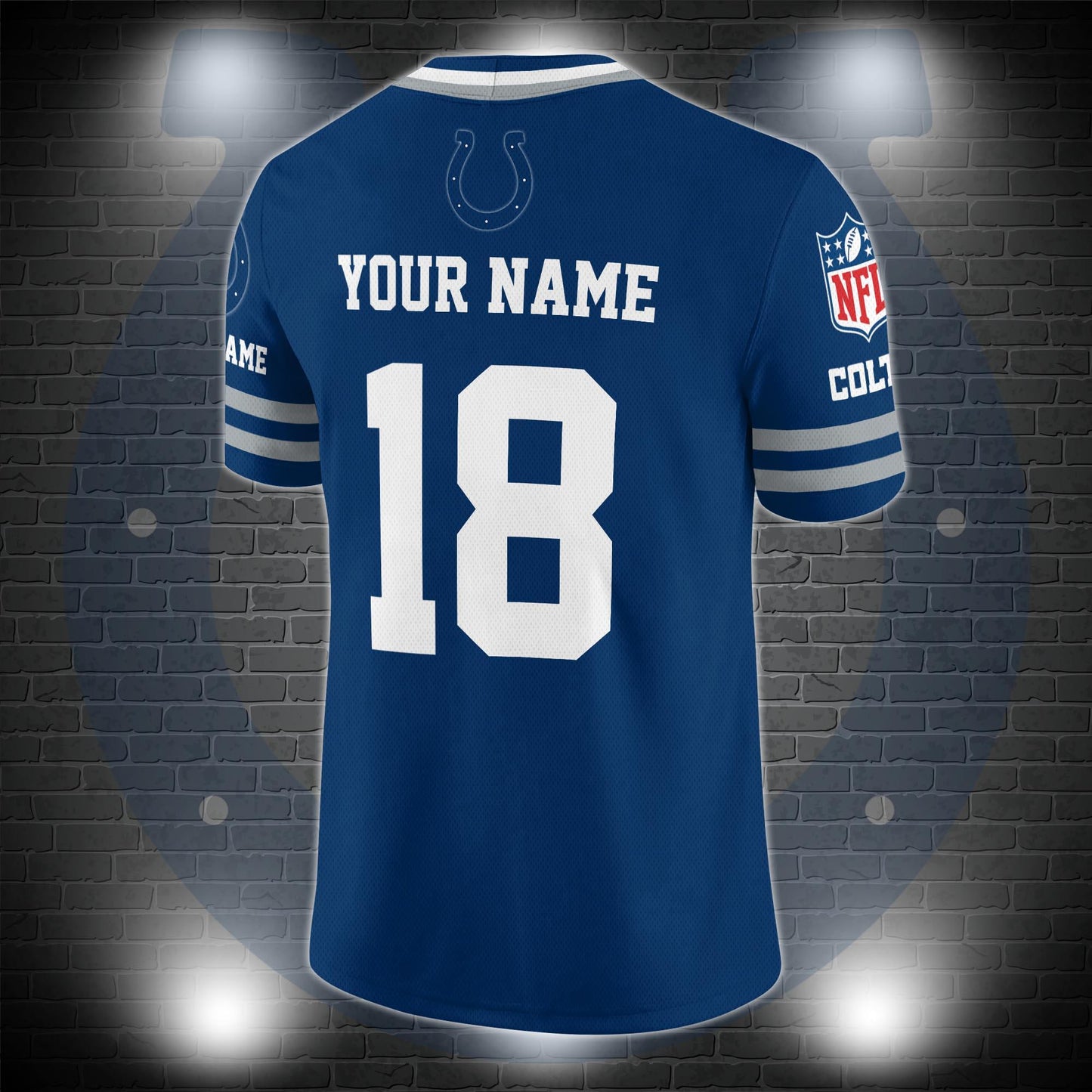 Indianapolis Colts Personalized V-neck Football Jersey Sport Gifts For Fan AZCVFJ050