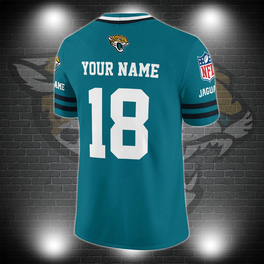 Jacksonville Jaguars Personalized V-neck Football Jersey Sport Gifts For Fan AZCVFJ049