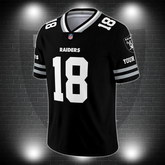 Las Vegas Raiders Personalized V-neck Football Jersey Sport Gifts For Fan AZCVFJ047