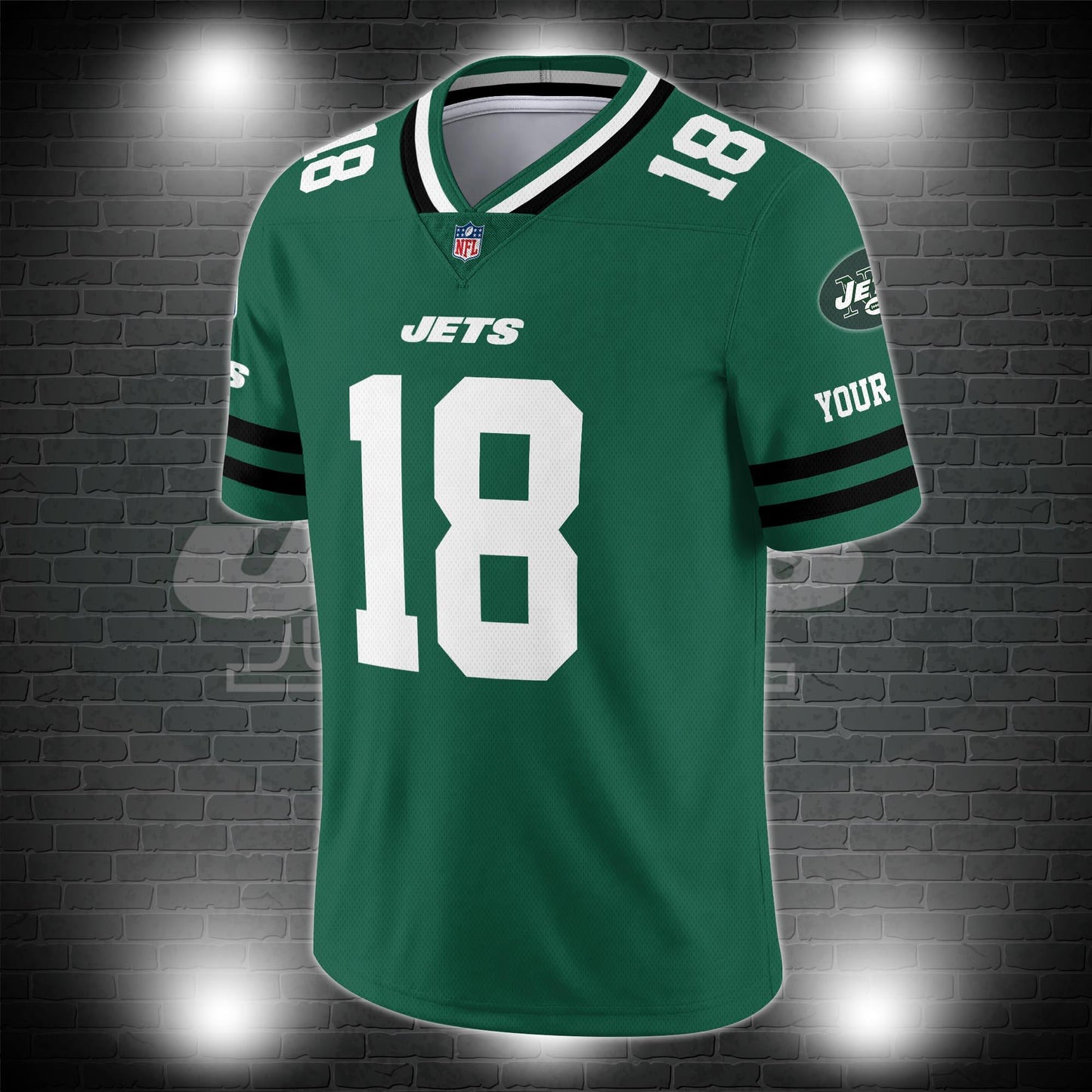 New York Jets Personalized V-neck Football Jersey Sport Gifts For Fan AZCVFJ039