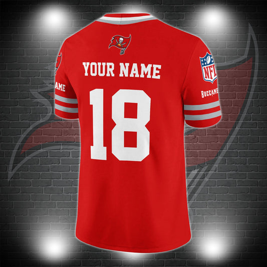 Tampa Bay Buccaneers Personalized V-neck Football Jersey Sport Gifts For Fan AZCVFJ034