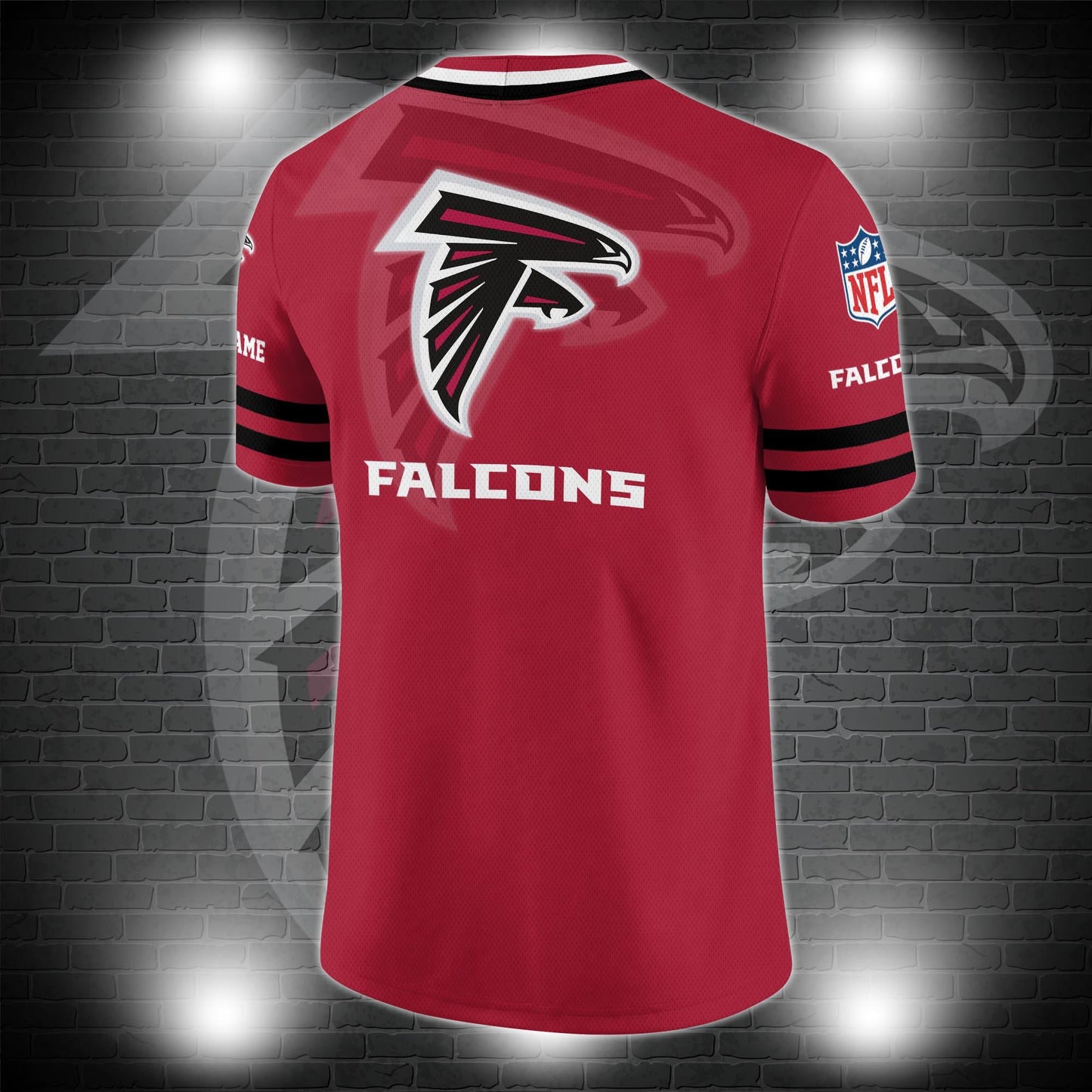 Atlanta Falcons Personalized V-neck Football Jersey Sport Gifts For Fan AZCVFJ031