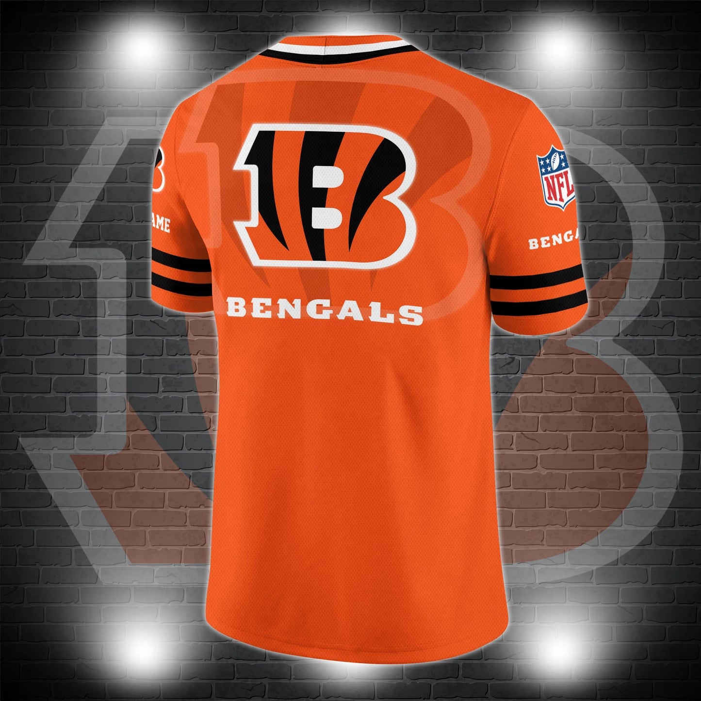 Cincinnati Bengals Personalized V-neck Football Jersey Sport Gifts For Fan AZCVFJ026