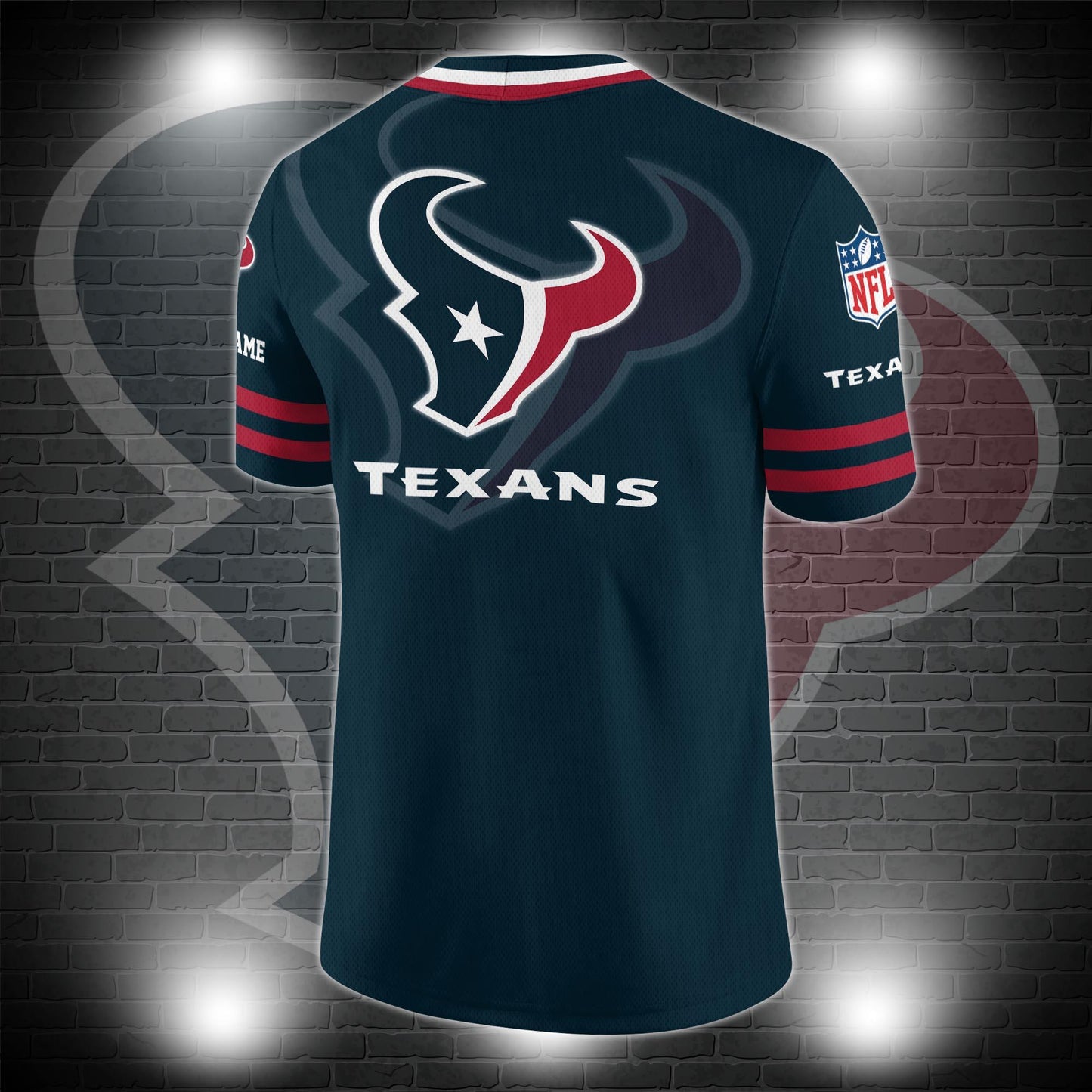 Houston Texans Personalized V-neck Football Jersey Sport Gifts For Fan AZCVFJ020