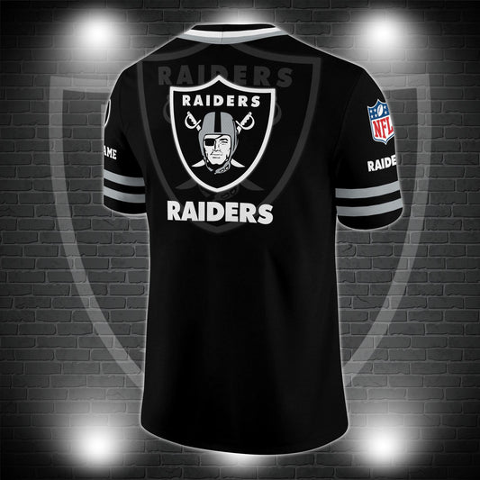Las Vegas Raiders Personalized V-neck Football Jersey Sport Gifts For Fan AZCVFJ016