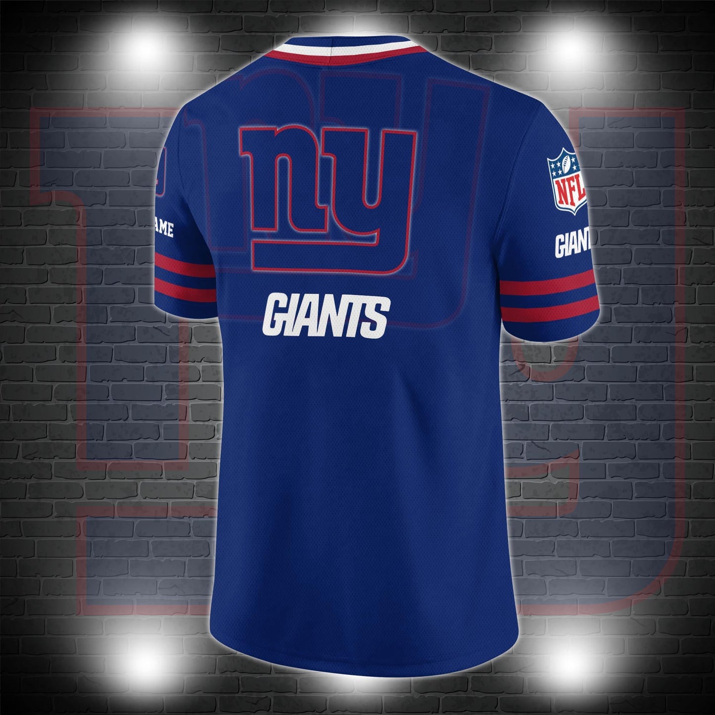New York Giants Personalized V-neck Football Jersey Sport Gifts For Fan AZCVFJ010