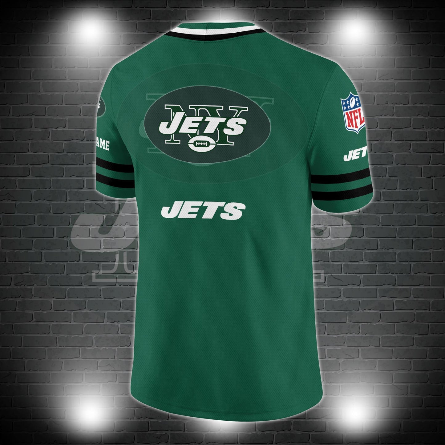 New York Jets Personalized V-neck Football Jersey Sport Gifts For Fan AZCVFJ009