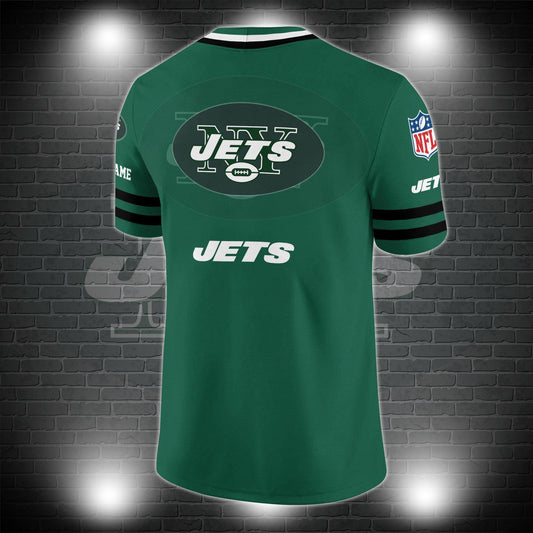 New York Jets Personalized V-neck Football Jersey Sport Gifts For Fan AZCVFJ009