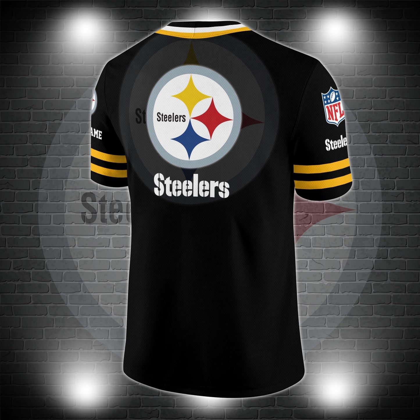 Pittsburgh Steelers Personalized V-neck Football Jersey Sport Gifts For Fan AZCVFJ007