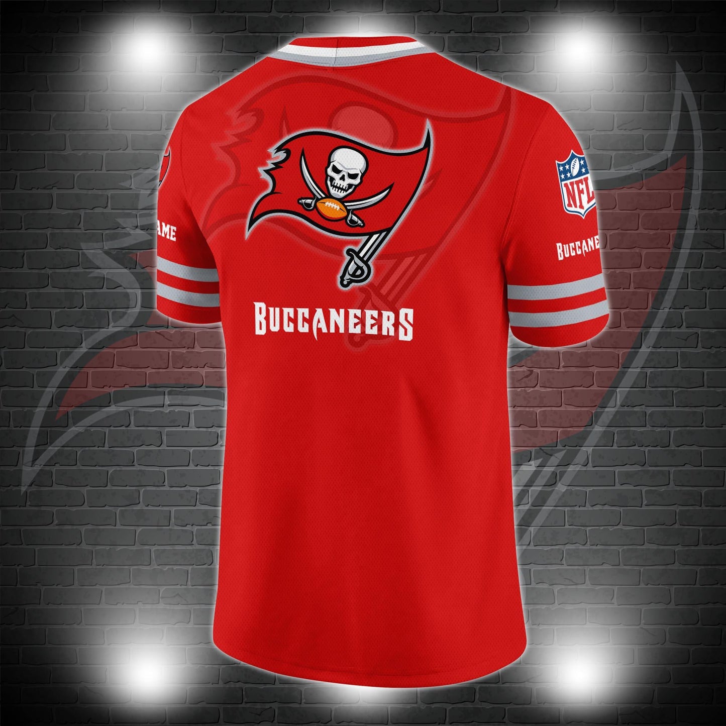 Tampa Bay Buccaneers Personalized V-neck Football Jersey Sport Gifts For Fan AZCVFJ005