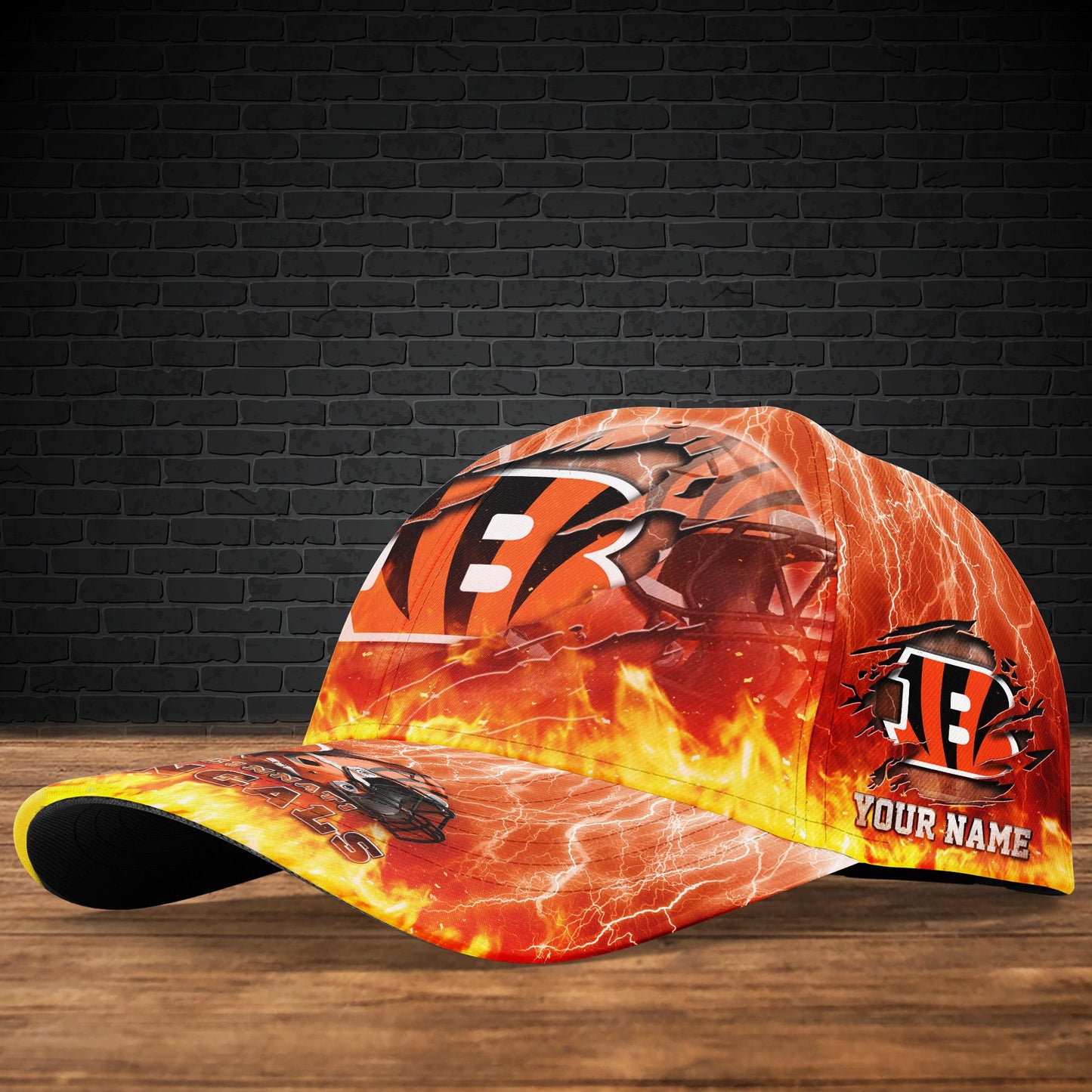 Cincinnati Bengals Personalized Classic Cap BB850