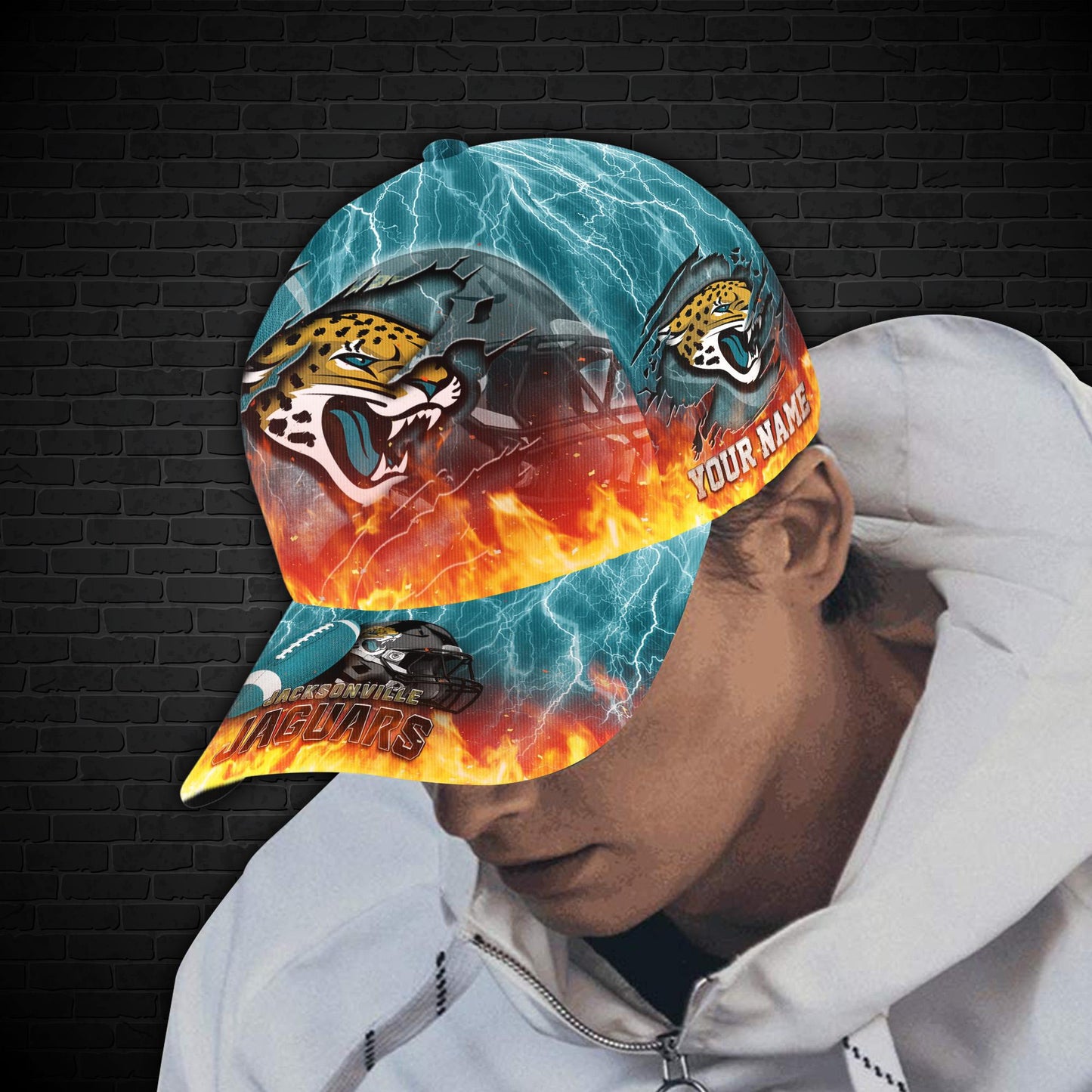 Jacksonville Jaguars Personalized Classic Cap BB843