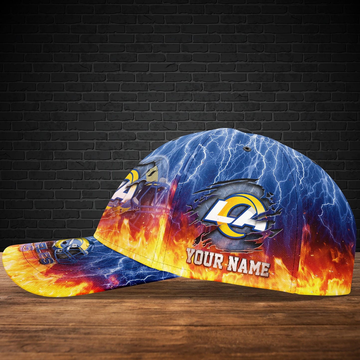 Los Angeles Rams Personalized Classic Cap BB857