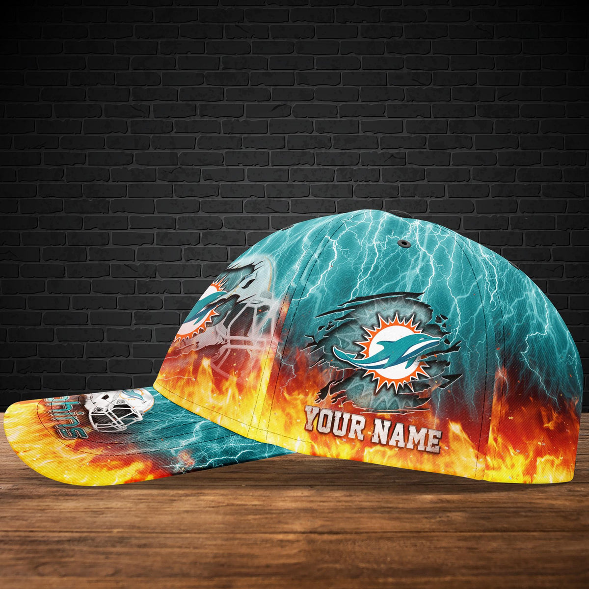 Miami Dolphins Personalized Classic Cap BB839