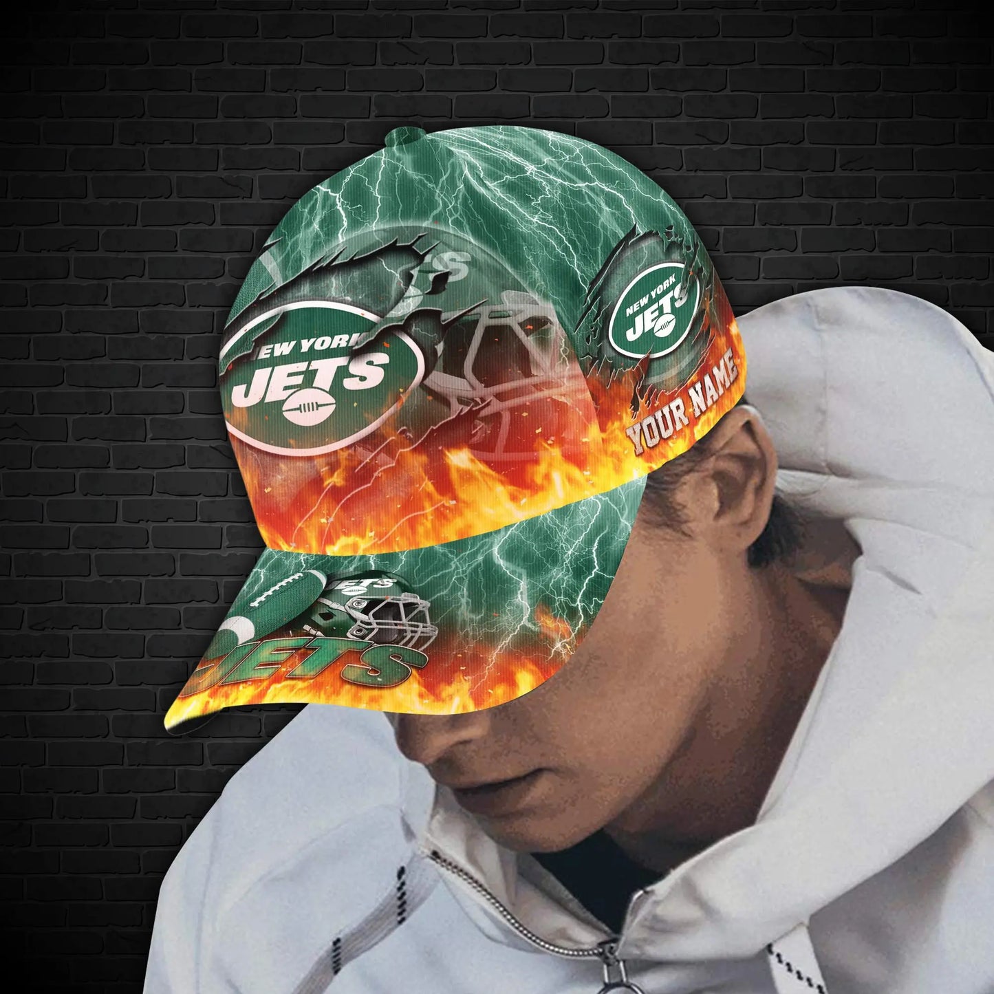 New York Jets Personalized Classic Cap BB834